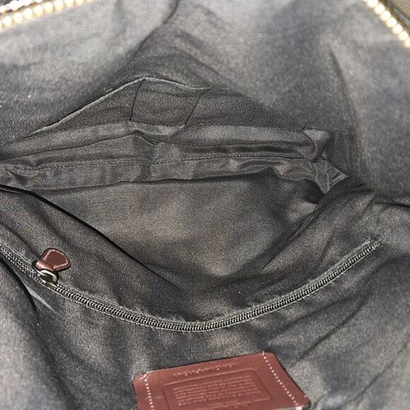 Coach Charles Foldover Whipstitch Tote Buffalo Ebossed - Picture 9 of 10